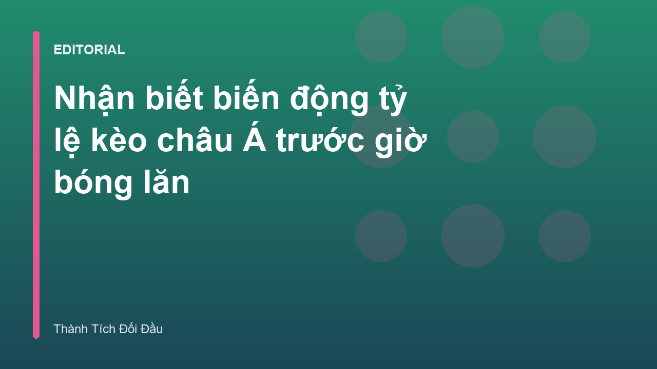 Biểu đồ minh họa biến động tỷ lệ kèo châu Á